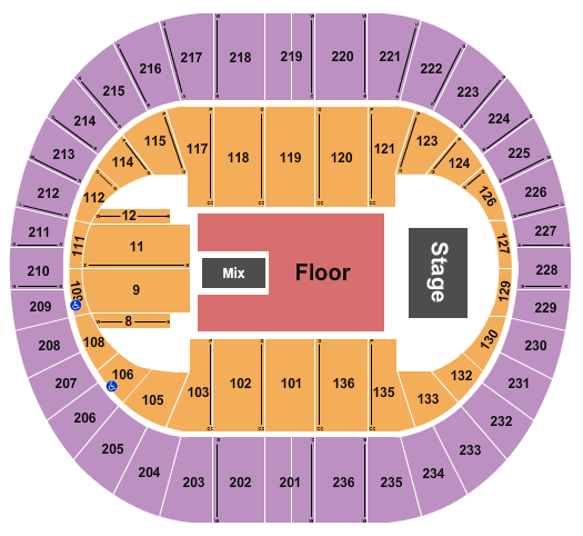 Portland Veterans Memorial Coliseum Journey Seating Chart